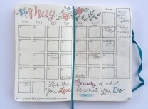 My May monthly spread--I seriously messed this one up