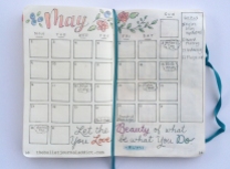 My May monthly spread--I seriously messed this one up