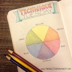 Technique Tuesday--Basic Color Theory | www.thebulletjournaladdict.com